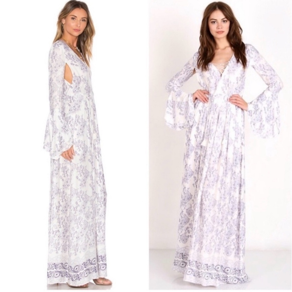The Jetset Diaries Purple Floral Infinity Maxi Dress - Picture 3 of 5